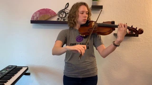 G major scale and arpeggio - lower octave violin