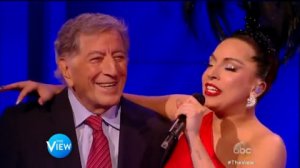 Lady Gaga And Tony Bennett Perform Cheek To Cheek @ The View 26 11 2014 