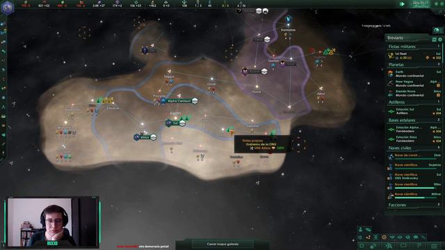 Stellaris (3.3) - Multijugador Masivo: Server Paradox Empire - Una ONU no tan ONU - #01 смотреть онлайн