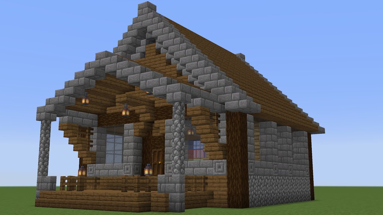 Minecraft Wood and Stone House