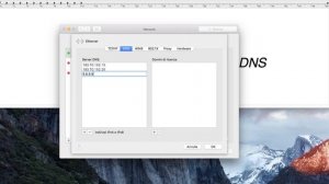 Modificare indirizzo DNS su Mac