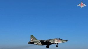Боевой работа экипажей Су-25 на Донецком направлении