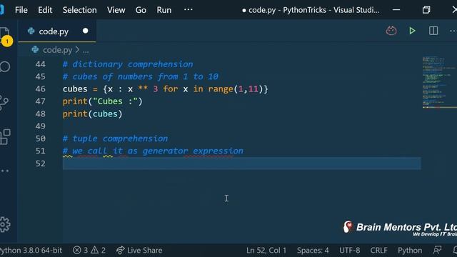 Python Top 20 Tips & Tricks to Learn in 2020 - Part 1 | Brain Mentors