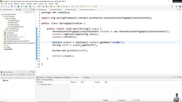 Spring @Configuration Annotation Examples смотреть онлайн