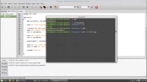 Compiling a C++ program in linux.