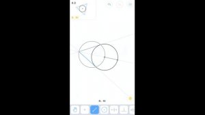 Euclidea - 4. Дельта (Delta) - 4.3 Равносторонний треугольник, описанный около окружности