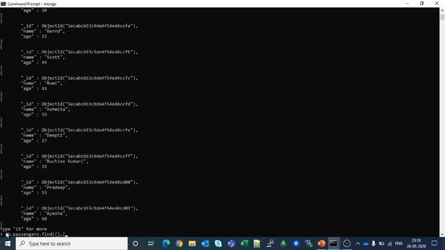 MongoDB projection