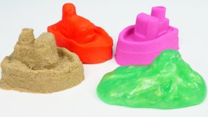 Развивающие видео для детей Моя песочница. Делаем куличики из песка и других материалов!