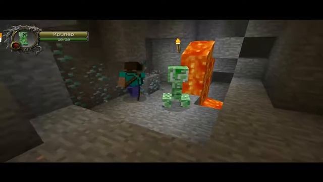 minecraft прикол №1 учимся рубить деревья , и копать шахты смотреть онлайн