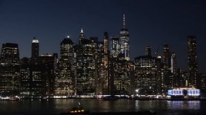 Вечерний Манхэттен. Вид с Променада Бруклин Хайтс.