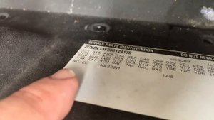 Chevrolet Equinox Paint Code Location