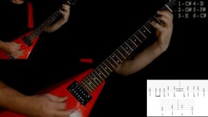 Bolt Thrower - Powder Burns (guitar cover playthrough tab)