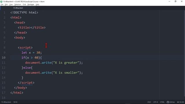 15. If Else Statement in JavaScript | JavaScript | JavaScript in Pashto