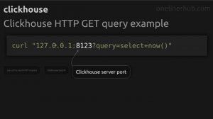 Clickhouse HTTP GET query example #clickhouse