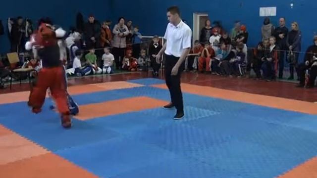Мирошниченко Никита 1.1 ЛАЙТ 14.02.16 Чемпионат и Первенство г.Севастополь по кикбоксингу WAKO смотреть онлайн