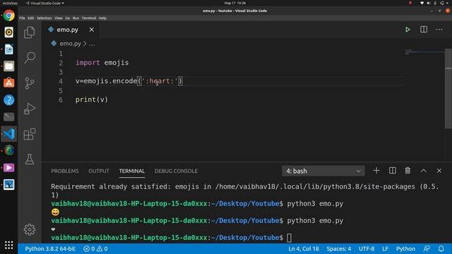 Emojis in Python Statement  |  Python Scripts