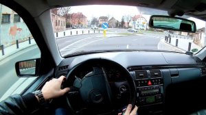 Mercedes E55 AMG w210 - POV City traffic (Szczecin) 60fps