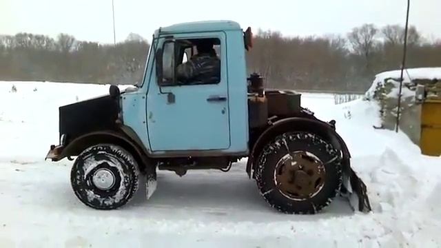 Самодельный трактор из Газона