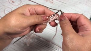 Простые узоры спицами. Узор «Уголки».