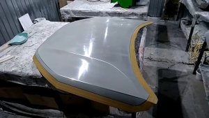 Стелопластиковый капот на Lada Vesta.....в работе