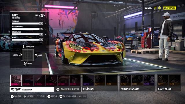 Need for Speed Heat FORD GT MEILLEUR MOTEUR/SWAP/BEST ENGINE смотреть онлайн