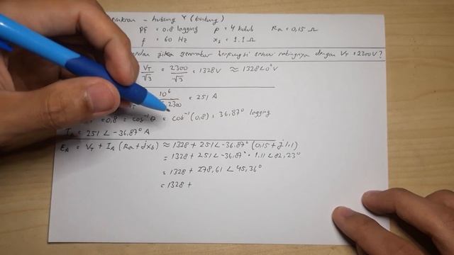 Mesin Arus AC - Generator Sinkron Mencari nilai EA dan If (Arus Medan) смотреть онлайн