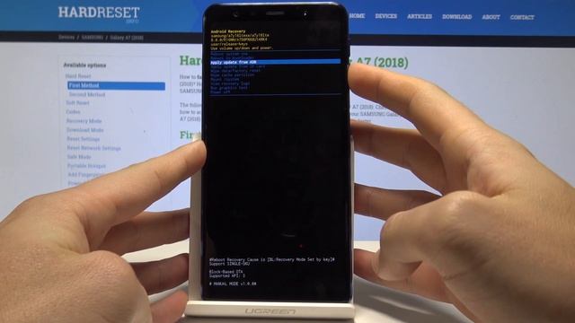 How to Wipe Cache in SAMSUNG Galaxy A7 (2018) - Reset Cache Partition