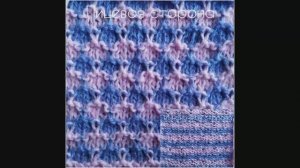 Красивый двухцветный узор. Вязание с нуля. Узоры спицами. Вяжем вместе..mp4