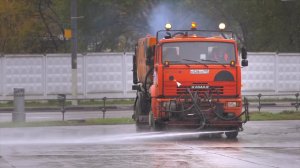 Поливомоечная машина на базе Камаз.mp4