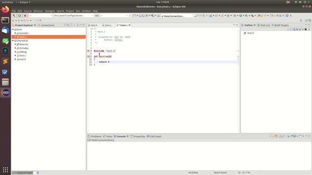 Creating and linking dynamic/shared library using Eclipse IDE for C/C++ Developers смотреть онлайн