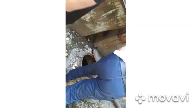 Ремонт канализационой трубы часть 2(начало) смотреть онлайн