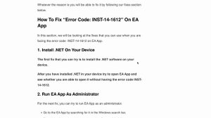EA App Error Code INST-14-1612 (Fix) | EA App Encountered An Error And Couldn’t Finish Installing