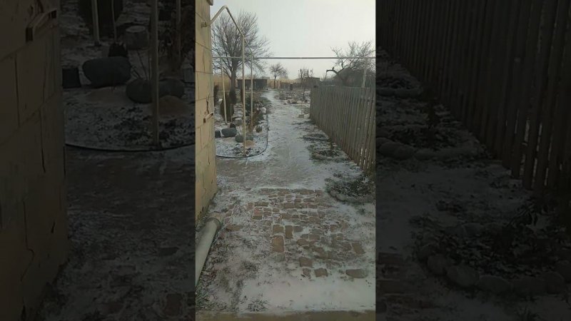 Первый снег на Рождество
