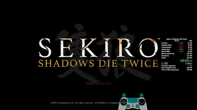 Sekiro Any% Speedrun in 18:54 [WORLD'S FIRST SUB 19] смотреть онлайн