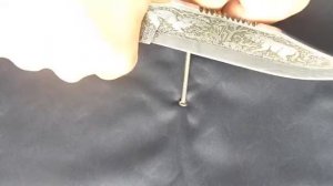 Тест ножа на строгание гвоздя