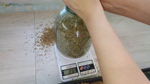 Сколько вешать в граммах?Почему ферментированную шелуху измеряю в килограммах  а не в литрах.