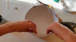 Свадебная казна круглая / Обтяжка атласом внутри