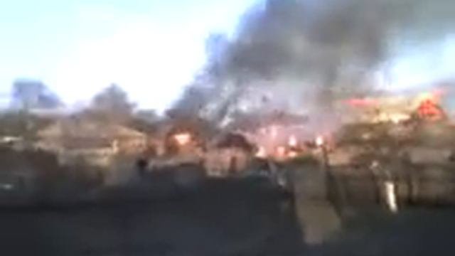 Пожар в г.Новоалтайске