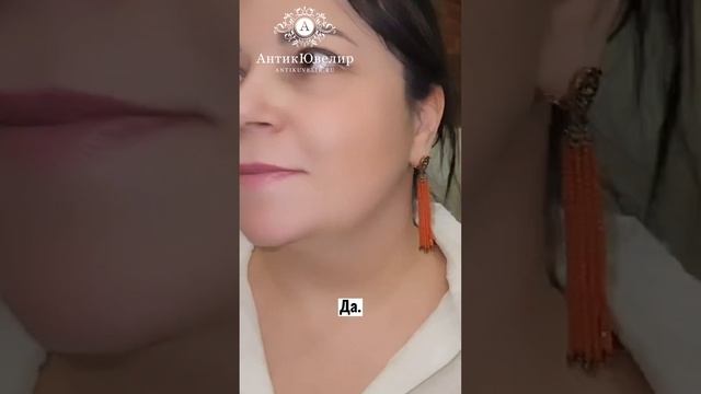Серьги с кораллом и бриллиантов. Хадижат Алисултанова. Ювелирные украшения АнтикЮвелир .