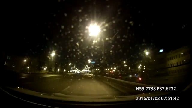 Текстильщики - Тверской - Марфино 02/01/2016 (timelapse 4x)