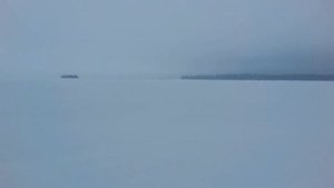 Озеро Отрадное зимой.