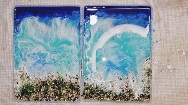 Resin Ocean Diary | Step by step Tutorial |#resin #ocean #tutorial смотреть онлайн