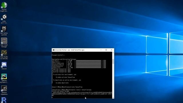 TensorFlow setup via ANACONDA смотреть онлайн