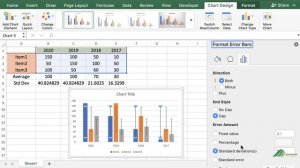 How to Add Individual Error Bars in Excel