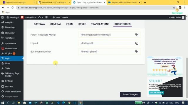 How to Setup Google Firebase SMS Firebase Cloud Messaging Digits Wordpress Plugin in Hindi Part-2 смотреть онлайн