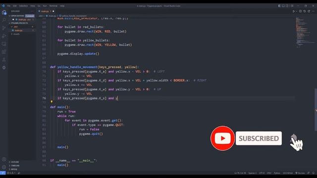 Space Shooter Game Using Python PyGame