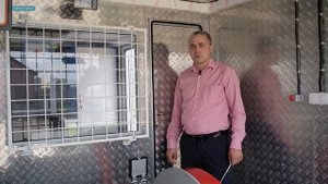Подъемник каротажный самоходный ПКС-ПЭ с электрическим приводом лебедки на шасси Камаз-43118