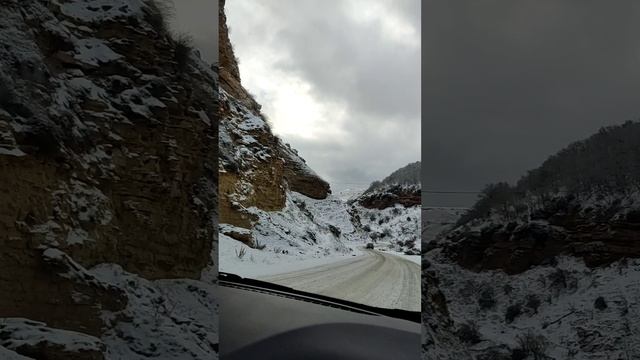 Красивые зимние горы Дагестана