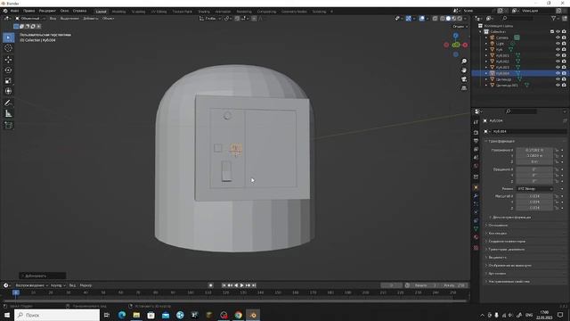 Создаю робота в Blender