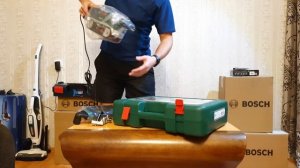 Bosch PBS 75 AE SET Распаковка и обзор ленточной шлифмашинки